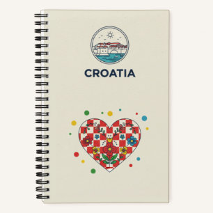 Kroatien-Erbe & Licitara-Herz-Fotoarchiv Notizblock