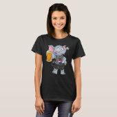 Kroatien-Fan-Elefant T-Shirt (Vorne ganz)