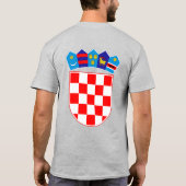 Kroatien Feier zur Unabhängigkeit der Flaggen T-Shirt (Rückseite)