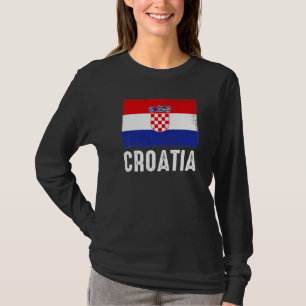 Kroatien Flag Football Vintage Fan Fußball Team St T-Shirt