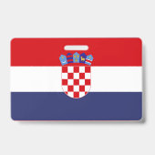 Kroatien-Flagge Ausweis (Rückseite)