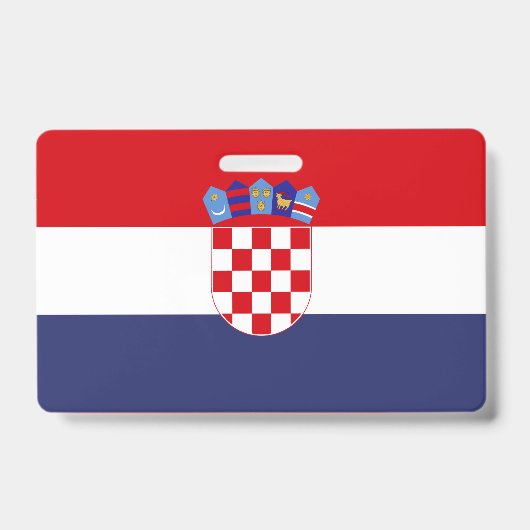Kroatien-Flagge Ausweis (Vorderseite)