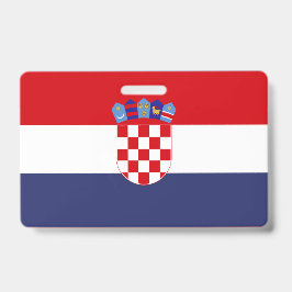 Kroatien-Flagge Ausweis