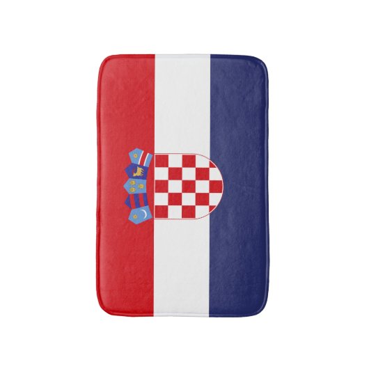 Kroatien-Flagge Badematte (Vorderseite Vertikal)