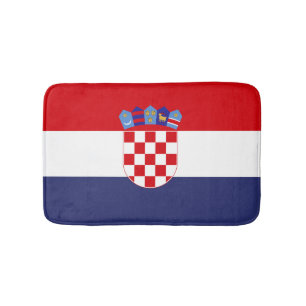 Kroatien-Flagge Badematte