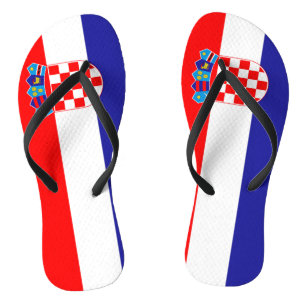 Kroatien-Flagge Badesandalen