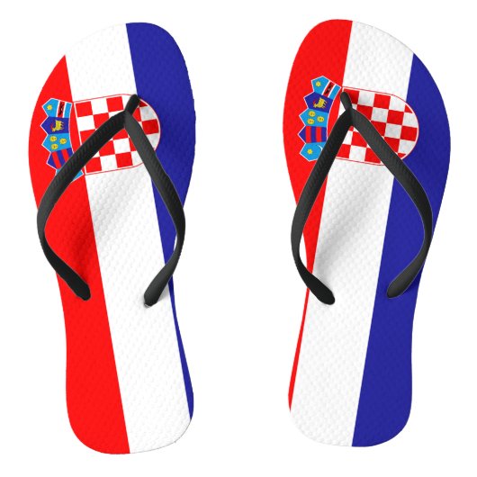 Kroatien-Flagge Badesandalen (Fußbett)
