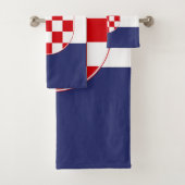 Kroatien-Flagge Badhandtuch Set (Insitu)