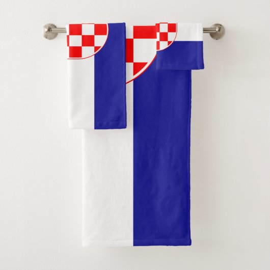 Kroatien-Flagge Badhandtuch Set (Insitu)