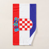 Kroatien-Flagge Badhandtuch Set (Handtuch)