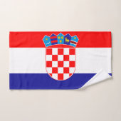 Kroatien-Flagge Badhandtuch Set (Handtuch)