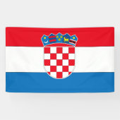 Kroatien-Flagge Banner (Horizontal)