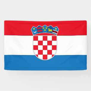 Kroatien-Flagge Banner