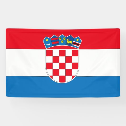 Kroatien-Flagge Banner (Horizontal)