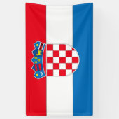 Kroatien-Flagge Banner (Vertikal)