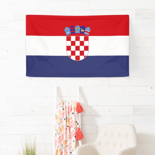 Kroatien-Flagge Banner (Insitu)