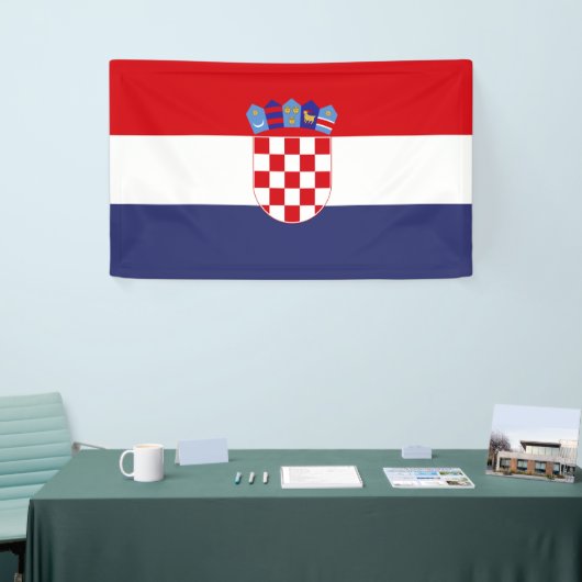 Kroatien-Flagge Banner (Messeveranstaltung)