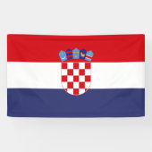 Kroatien-Flagge Banner (Horizontal)