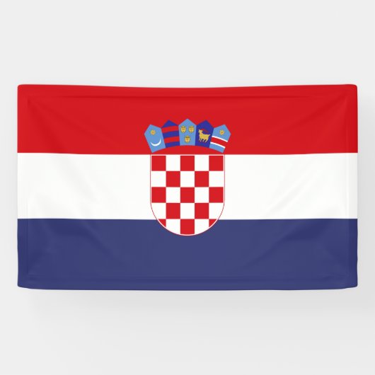 Kroatien-Flagge Banner (Horizontal)