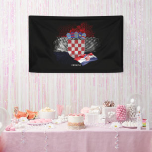 Kroatien-Flagge Banner