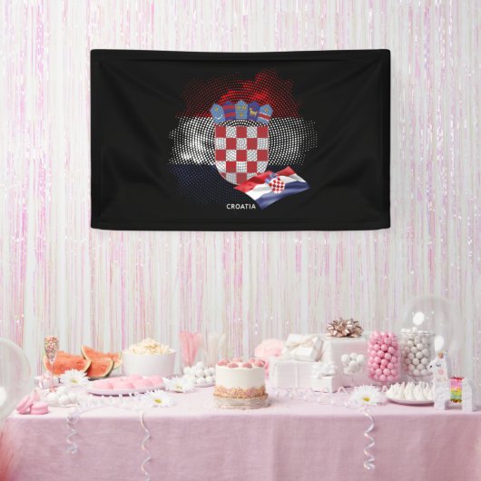 Kroatien-Flagge Banner (Party)