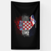 Kroatien-Flagge Banner (Vertikal)