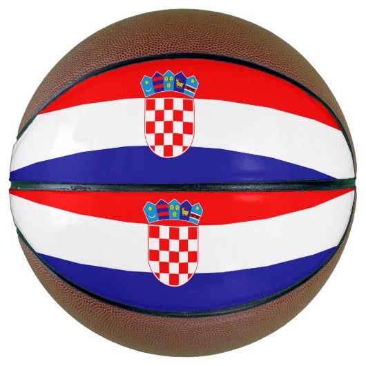 Kroatien-Flagge Basketball (Vorderseite)