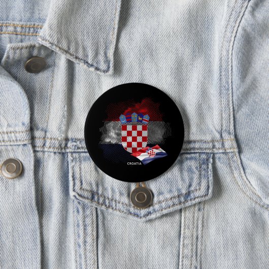 Kroatien-Flagge Button (Beispiel)