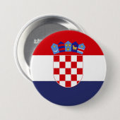 Kroatien-Flagge Button (Vorne & Hinten)