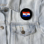 Kroatien-Flagge-Button Button (Beispiel)