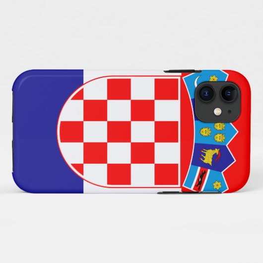 Kroatien-Flagge Case-Mate iPhone Hülle (Rückseite (Horizontal))