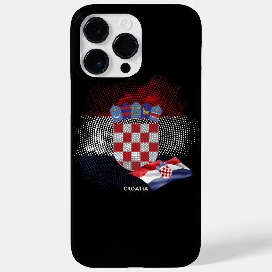 Kroatien-Flagge Case-Mate iPhone Hülle (Rückseite)