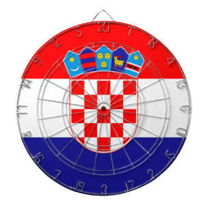 Kroatien-Flagge Dartscheibe
