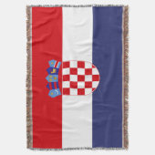 Kroatien-Flagge Decke (Vorderseite Vertikal)