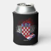 Kroatien-Flagge Dosenkühler (Kanne Rückseite)