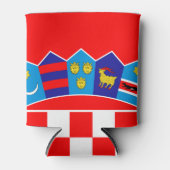 Kroatien-Flagge Dosenkühler (Vorderseite)