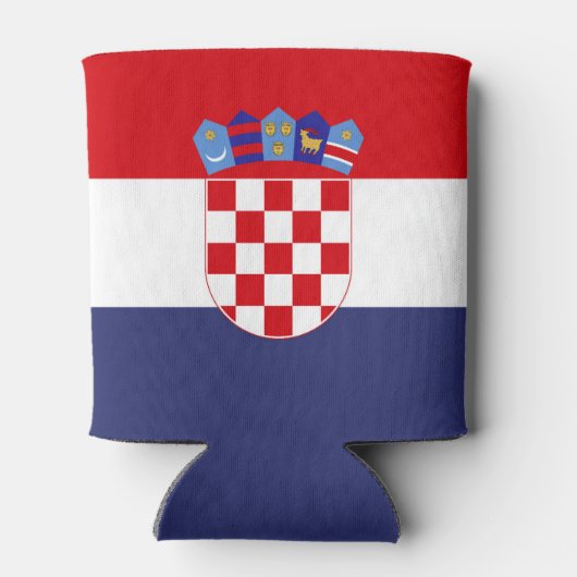 Kroatien-Flagge Dosenkühler (Rückseite)