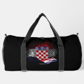Kroatien-Flagge Duffle Bag (Rückseite)
