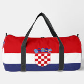 Kroatien-Flagge Duffle Bag (Vorderseite)
