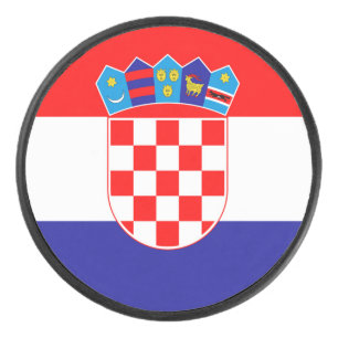 Kroatien-Flagge Eishockey Puck