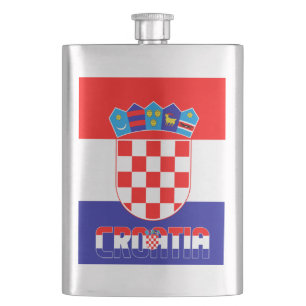 Kroatien Flagge Elegant Patriotic Flachmann