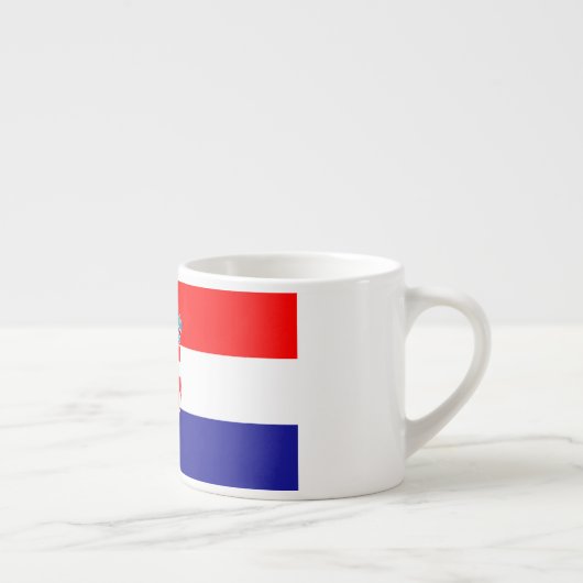 Kroatien-Flagge Espressotasse (Rechts)