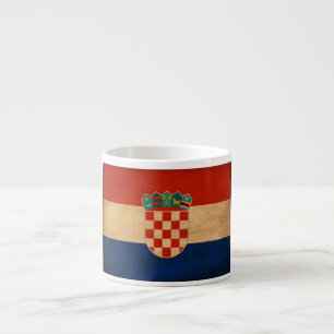 Kroatien-Flagge Espressotasse