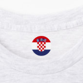 Kroatien-Flagge Etiketten (Befestigt)