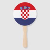 Kroatien-Flagge Fächer (Rückseite)