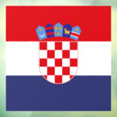 Kroatien-Flagge Fensteraufkleber (Blatt 3)