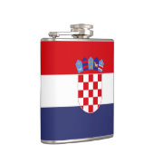 Kroatien-Flagge Flachmann (Rechts)