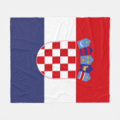 Kroatien-Flagge Fleecedecke (Vorderseite (Horizontal))