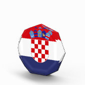 Kroatien-Flagge Fotoblock (Rechts)