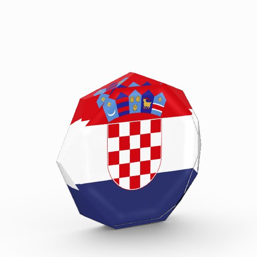 Kroatien-Flagge Fotoblock (Links)